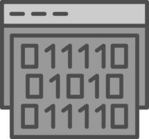 Binary code Vector Icon Design