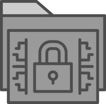 diseño de icono de vector de cifrado de datos