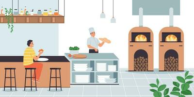 Cooks In Bar Composition vector