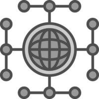 Global network Vector Icon Design