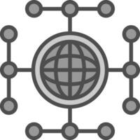 Global network Vector Icon Design