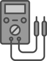 Voltmeter Vector Icon Design