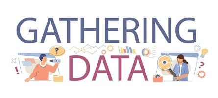 Gathering Data Flat Text vector