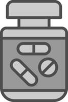 diseño de icono de vector de píldoras