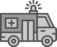 Ambulance Vector Icon Design