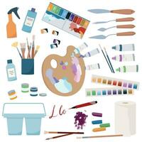 Painting Tools Paintbrushes vector