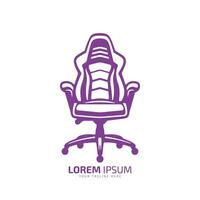 un logo de hogar silla, oficina silla icono, cómodo silla vector silueta aislado