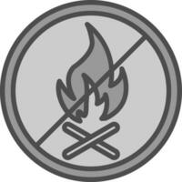 No Fire Allowed Vector Icon Design