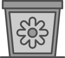 Plant Pot Vector Icon Design