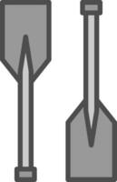 Oars Vector Icon Design
