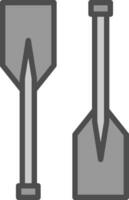 Oars Vector Icon Design