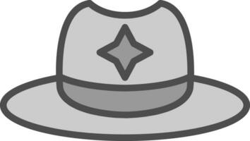 diseño de icono de vector de sombrero