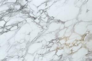 Captivating white marble background showcasing intricate natural patterns. AI Generated photo