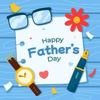 Say Greetings Of Fathers Day vector
