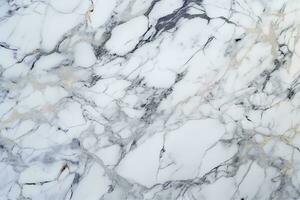 Aesthetic appeal of white marble texture with stunning natural patterns. AI Generated photo