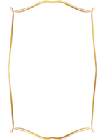 Gold frame luxury Line png