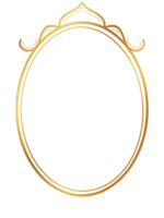 Gold frame luxury Line png