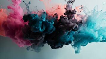 Abstract ink splash background Tender and dreamy wallpaper AI Generated photo