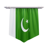 Paquistão nacional bandeira conjunto ilustração ou 3d realista Paquistão acenando país bandeira conjunto ícone png