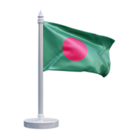 Bangladesh nacional bandera conjunto ilustración o 3d realista Bangladesh ondulación país bandera conjunto png