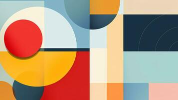 Various shapes and colors in a pattern, rounded forms, colorful shapes and curves, geometric balance, poster art photo