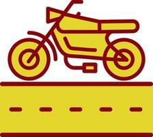 Motorcycle Lane Vector Icon Design