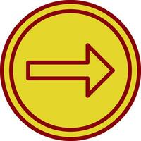 Turn Right Vector Icon Design