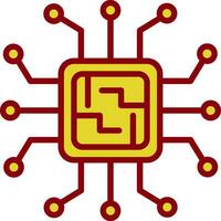 diseño de icono de vector de microchip