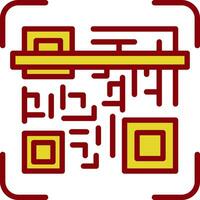Qr code scan Vector Icon Design