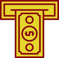 Cash withdrawal Vector Icon Design