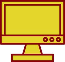 Tv monitor Vector Icon Design