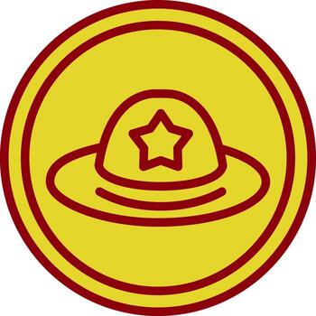 diseño de icono de vector de sombrero