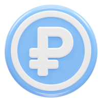 rublo icono representación elemento transparente png