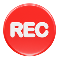 Record icon illustration element render png