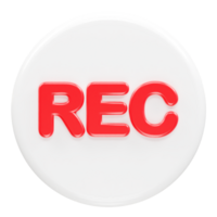 Record icon illustration element render png