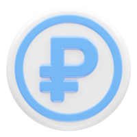 rublo icono representación elemento transparente png