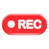 Record icon illustration element render png