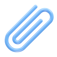 Papier Clip Symbol 3d Illustration machen png