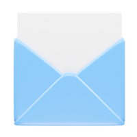 Email icon 3d element illustration png