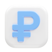 rublo icono representación elemento transparente png