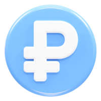 rublo icono representación elemento transparente png