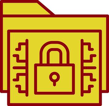 diseño de icono de vector de cifrado de datos
