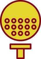 Golfball Vector Icon Design