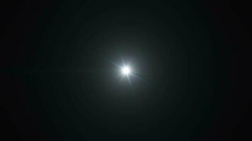abstrakt Schleife mehrfarbig Star optisch Linse Fackeln scheinen Licht video