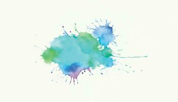 Soft watercolor splash stain background vector