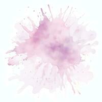 Soft watercolor splash stain background vector