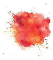 Soft watercolor splash stain background vector