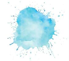 Soft watercolor splash stain background vector