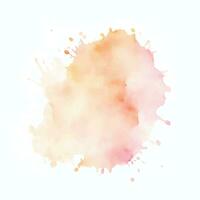 Soft watercolor splash stain background vector