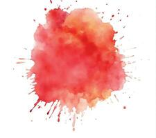 Soft watercolor splash stain background vector